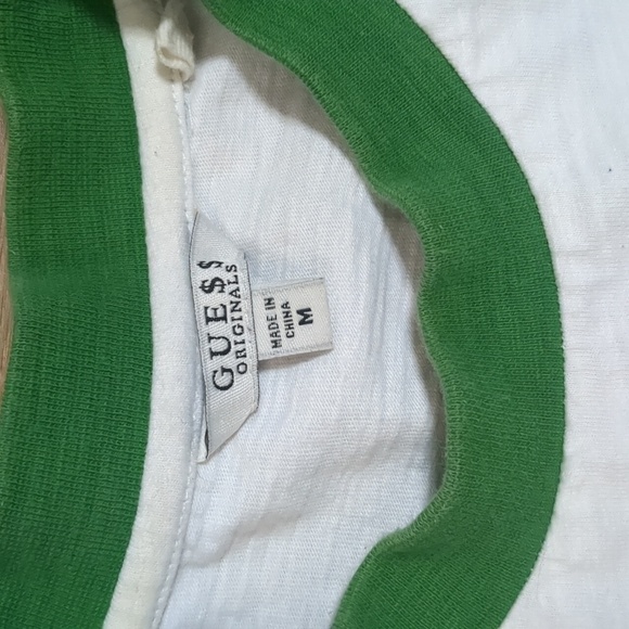 Guess x ASAP Rocky Green Ringer T-Shirt Men's size Medium - Picture 6 of 11